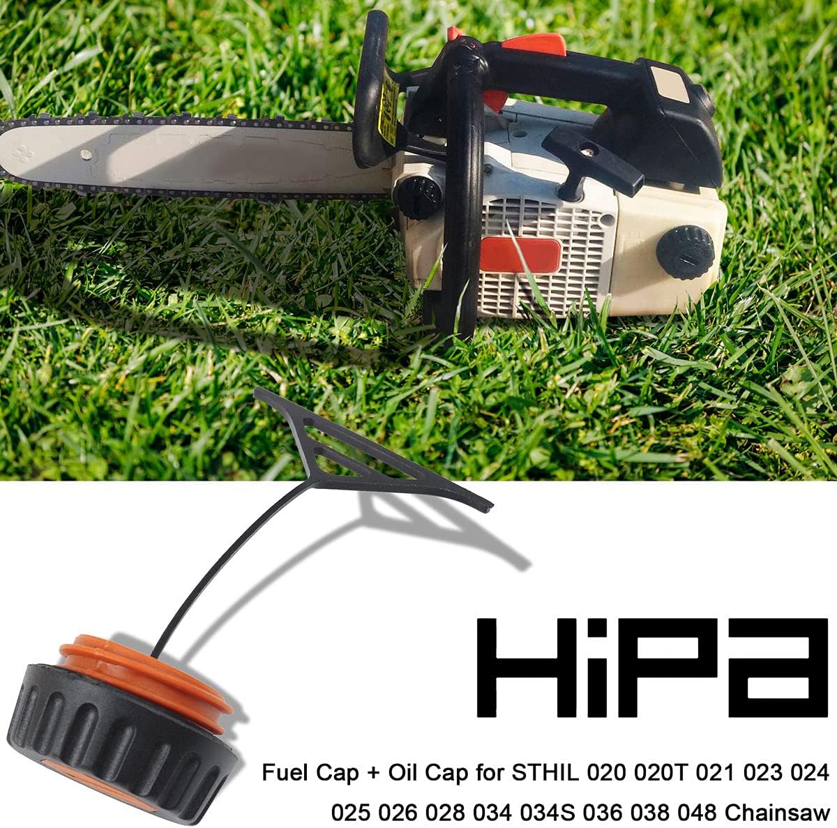 Hipa Fuel Cap + Oil Cap for STHIL 020 020T 021 023 024 025 026 028 034 034S 036 038 048 Chainsaw : Patio, Lawn & Garden