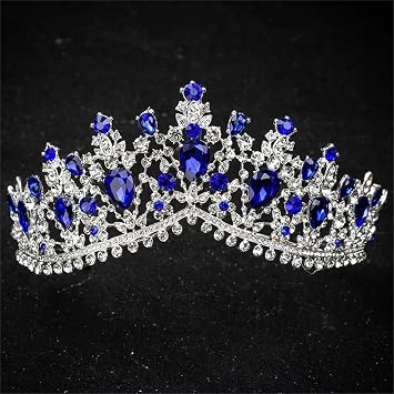 Dcvmvmn Miss Universe Crystal Crowns Princess Queen Bridal Wedding Hair Accessories Jewelry Bride Tiaras Headbands