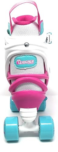 Miniatura 5 de Chicago Skates Glitzy - Patines de ruedas para niños, patines ajustables para niñas y niños, ruedas iluminadas, patines cuádruples duraderos para