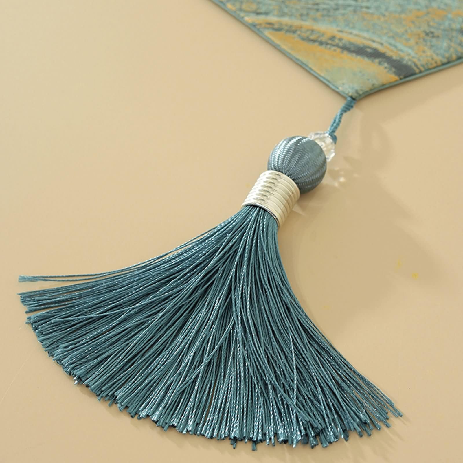 Tischläufer Blau Grün mit Geometrisch,Polyester,33x180cm