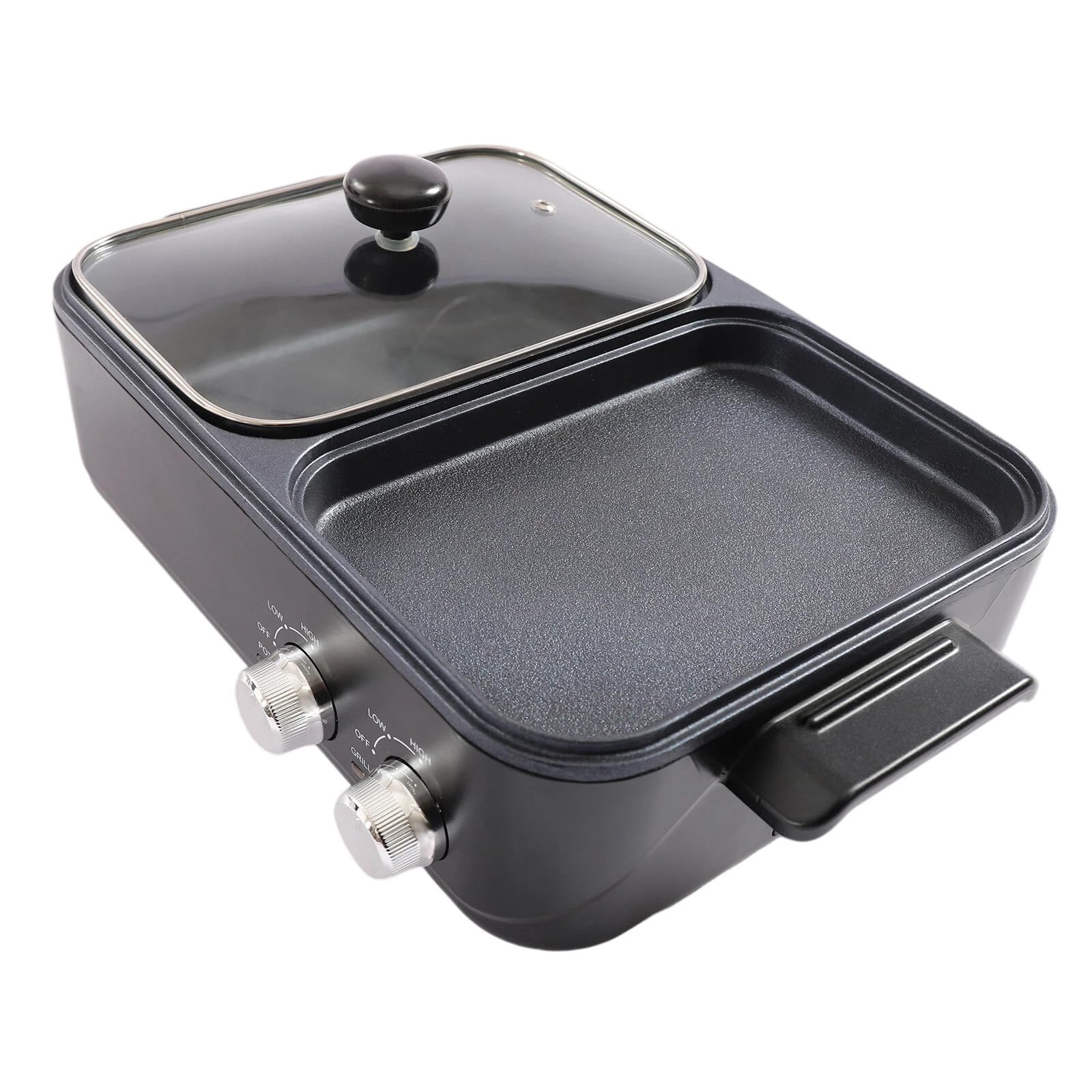 SKAIVA Electric Hot Pot And Grill Combo - Indoor Korean BBQ With Detachable Design