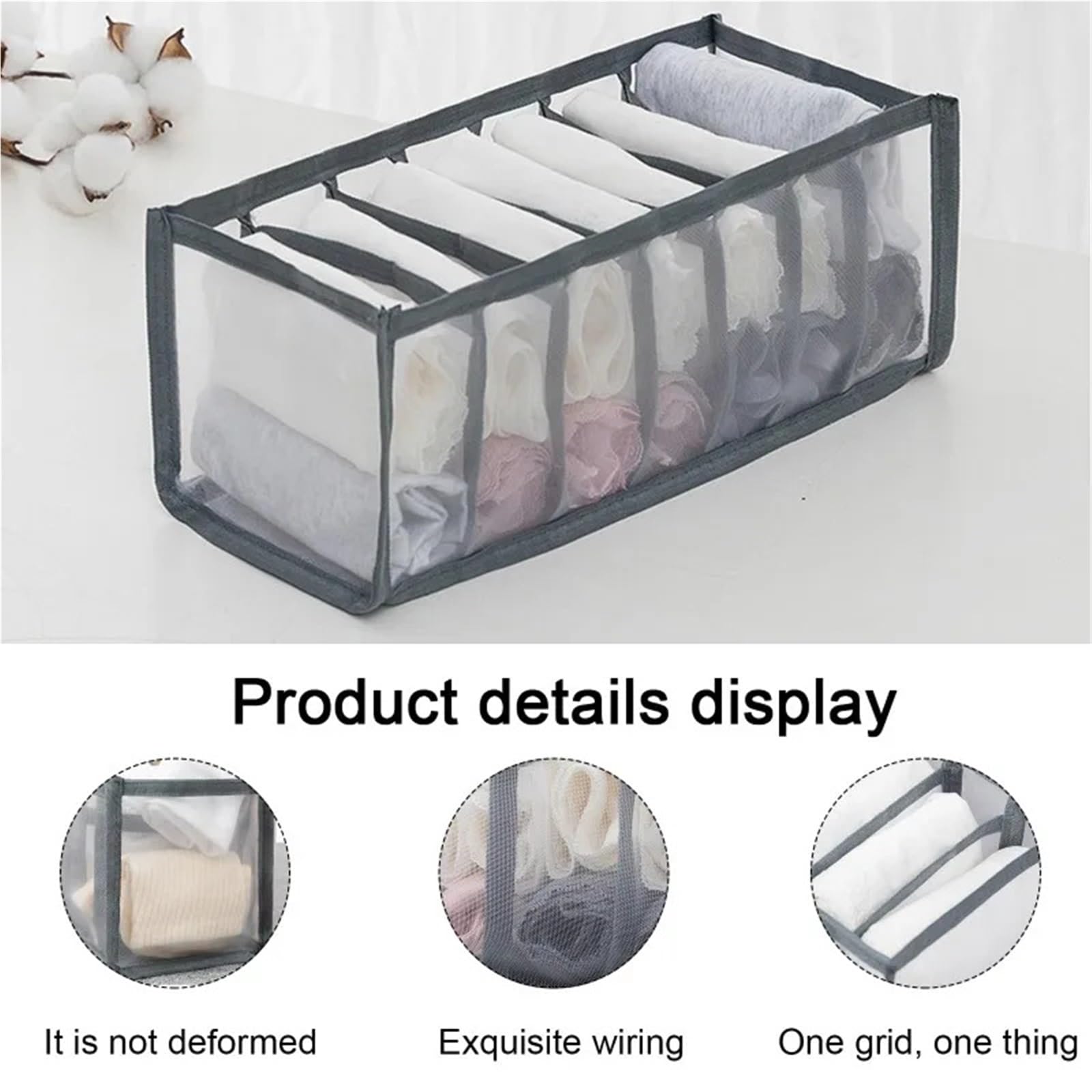 Organizer Armadio Cassetto portaoggetti in tessuto, pantaloni for la casa, artefatto, scatola di jeans