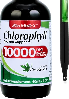 FITO MEDIC\'S Lab | Liquid Chlorophyll | Chlorophyll Liquid Drops | 50 mg 200:1 Ratio Extract per Serving