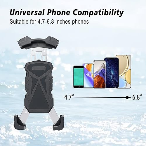 Miniatura 6 de Soporte para teléfono para carrito de golf, soporte ajustable para teléfono celular para carrito de golf, carrito de empuje, palo de golf, asta de