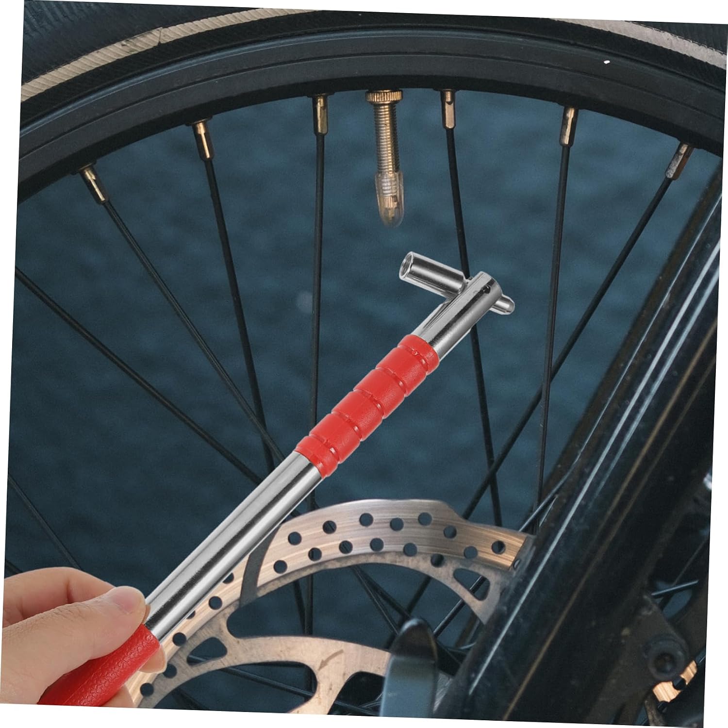 Reusable Tire Valve Core Removal Tool Lightweight Valve Puller for Motorcycles -Skid Design for Safe Effortless Use