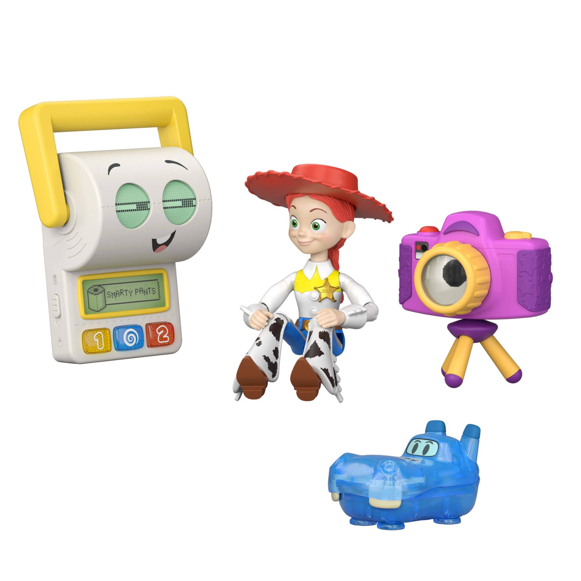 Mattel Disney Pixar Toy Story 5 Jessie y el Equipo Doble A Multipack con Figuras articuladas de acción de 17,78 cm a Escala de Juego, JLR69