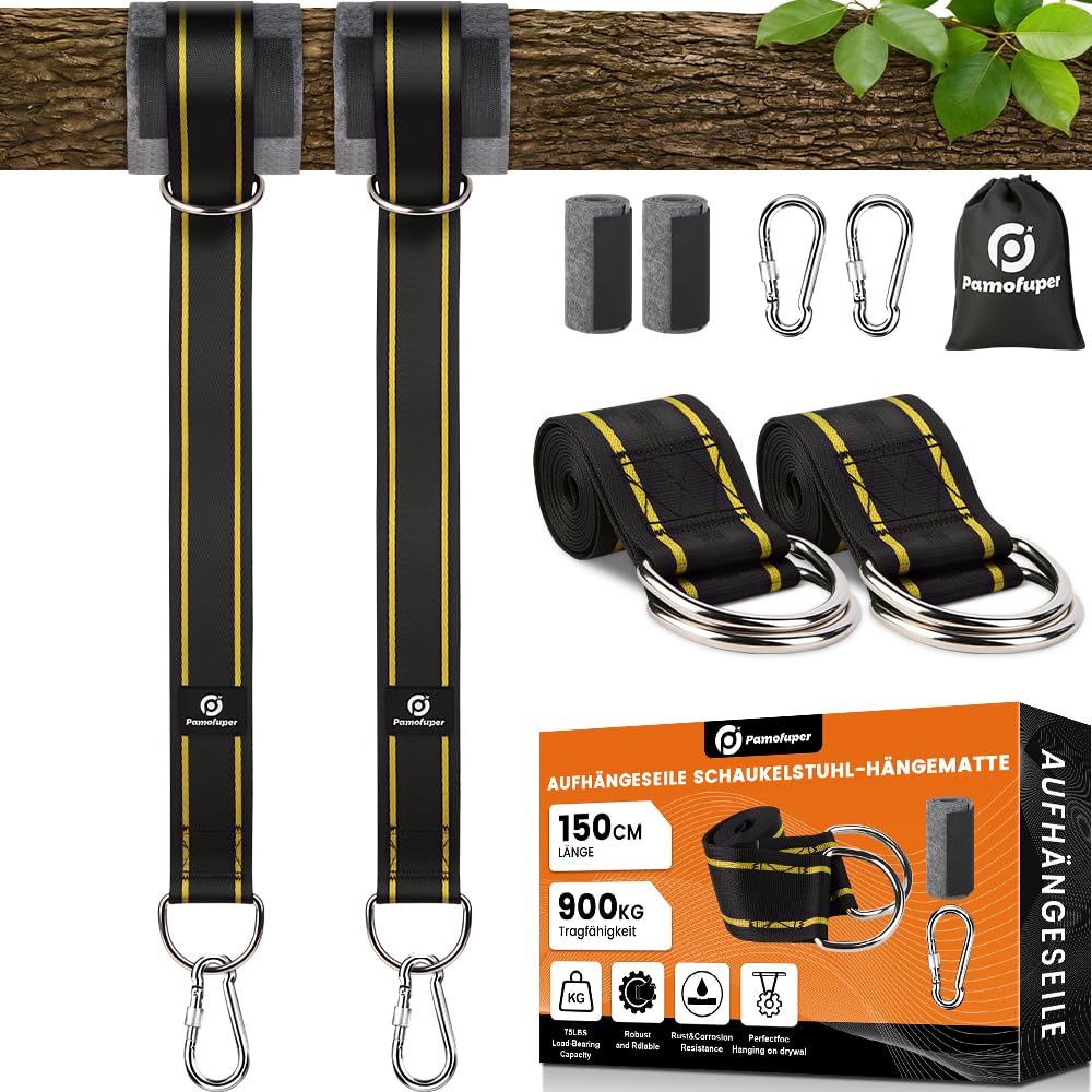 900kg Tree Swing Straps Swing Suspension Kit, Including D-rings โ image 1