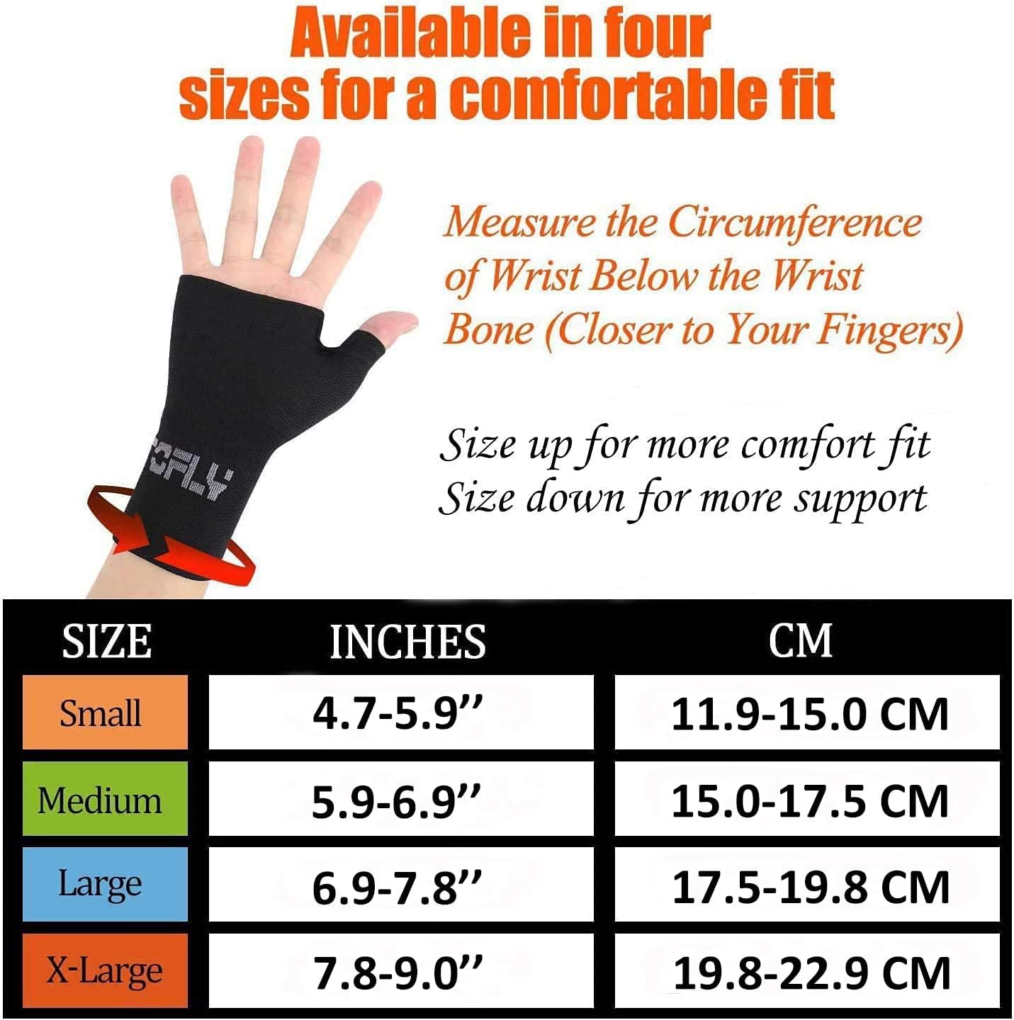 80% Off Discount TOFLY Wrist & Thumb Support Sleeve, 1 Pair Compression Arthritis Gloves for Unisex, Ideal for Carpal Tunnel, Wrist Pain & Fatigue, Sprains, RSI, Tendonitis, Hand Instability, Sports, Typing, Beige S
