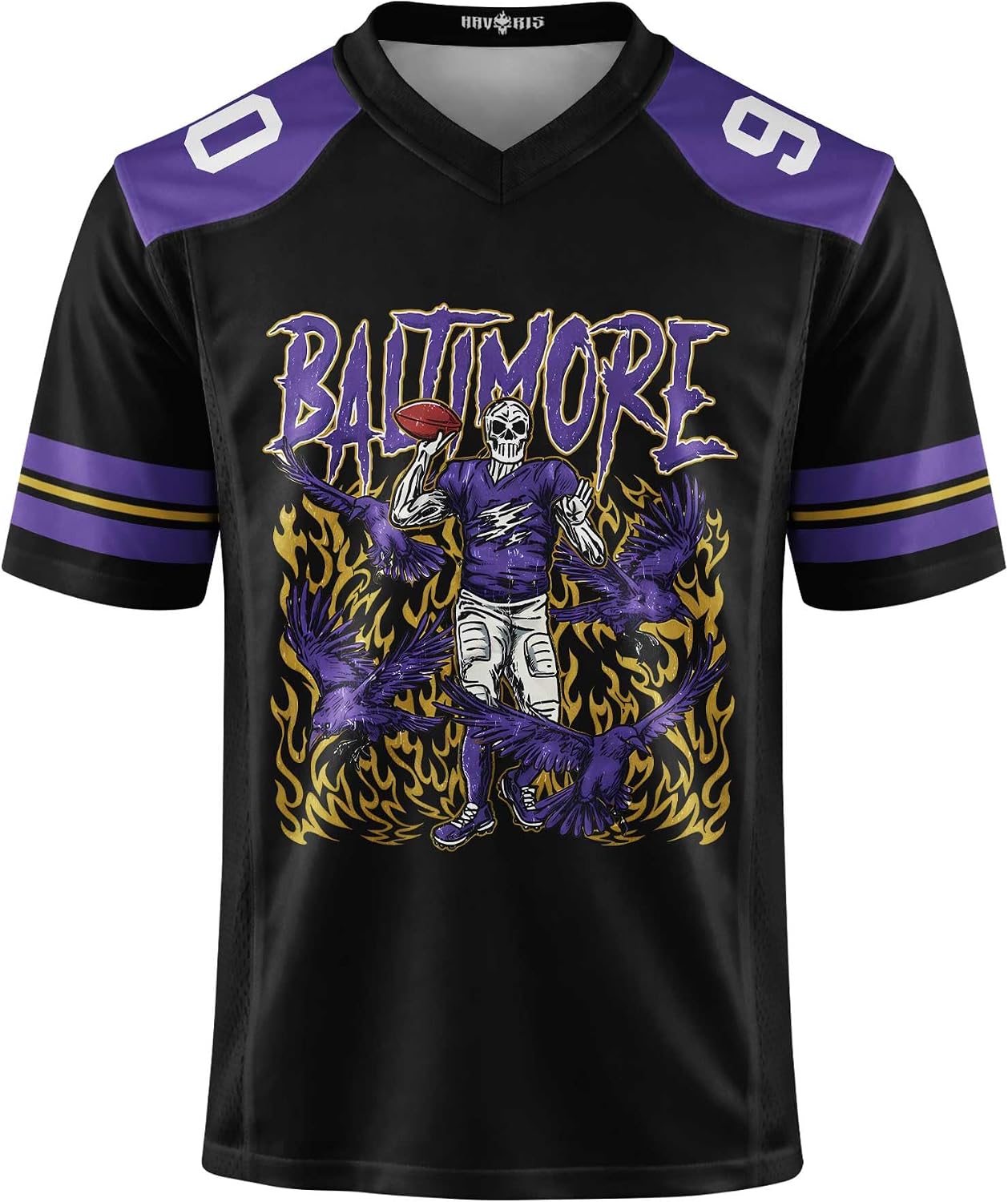 Custom Football Jersey Personalized Name Number Black Purple Game Day Fan Shirt for Men Women, Football Team Uniform Top