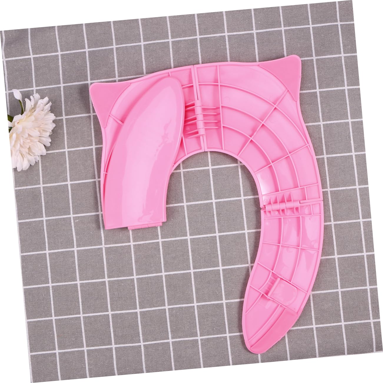 Yardwe 2 Piezas Asiento de Inodoro para Funda Antideslizante Cojín y Duradero Diseño Rosa Búho con Ojos Pequeños para Viaje y Uso Doméstico