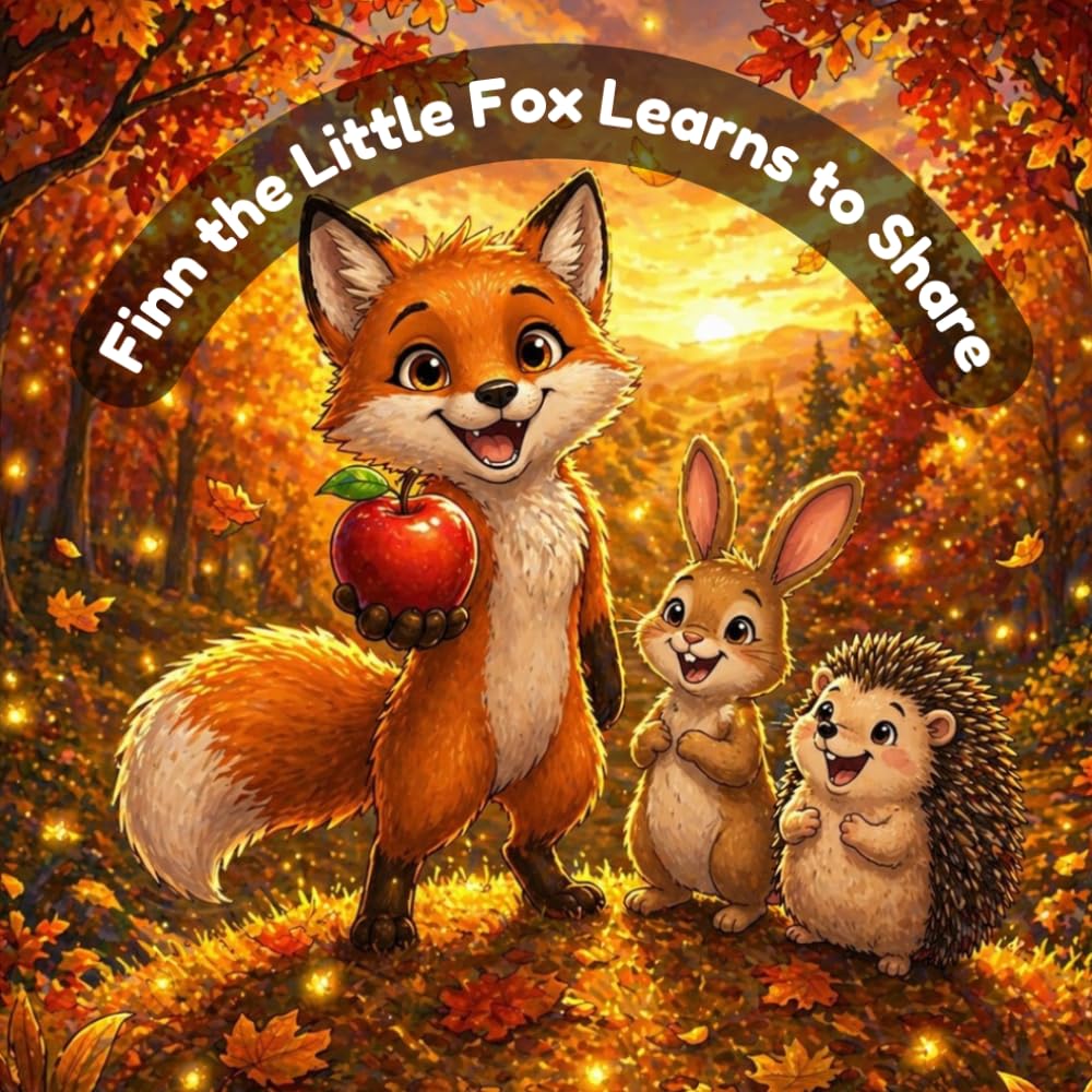Finn the Little Fox Learns to Share: A Picture Book About Kindness for Ages 2-5