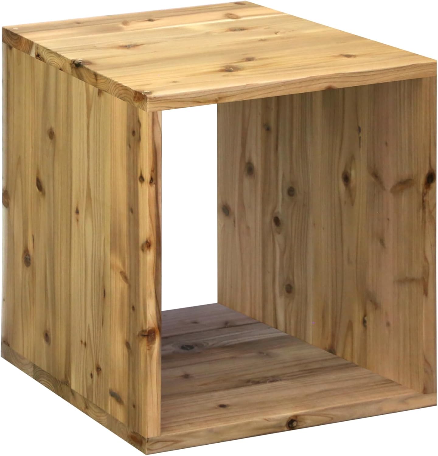 WOODPRO ロの字 四角 ラック 幅61cm 高さ45cm 奥行40cm 無塗装 国産杉 板厚2.4cm オープンラック 車中泊