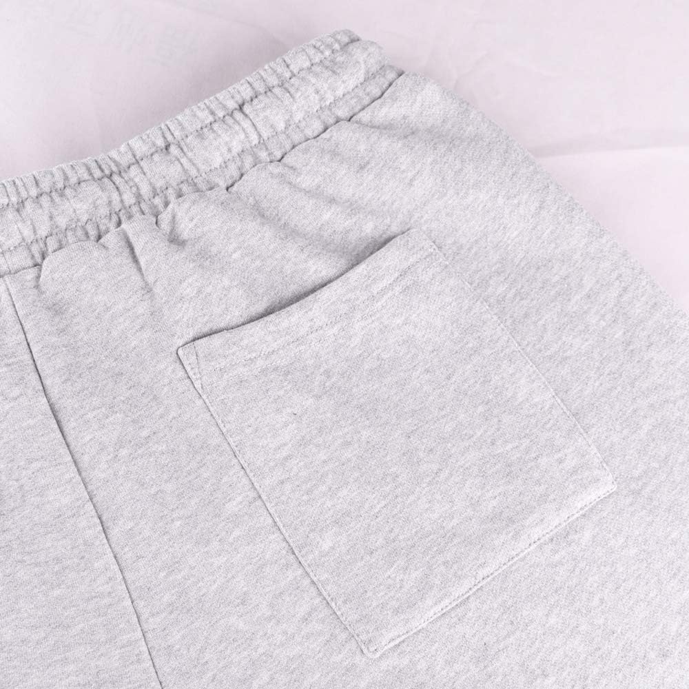 Men's Gym Sport Bodybuilding Workout Casual Shorts with Pockets 3 inch Inseam Raw Hem Terry Cotton - Image 6