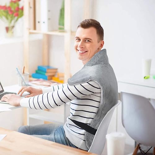 Miniatura 3 de GOQOTOMO PJH-King - Almohadilla térmica de tamaño King con tecnología de calentamiento rápido para aliviar el dolor de espalda, cintura, hombros,