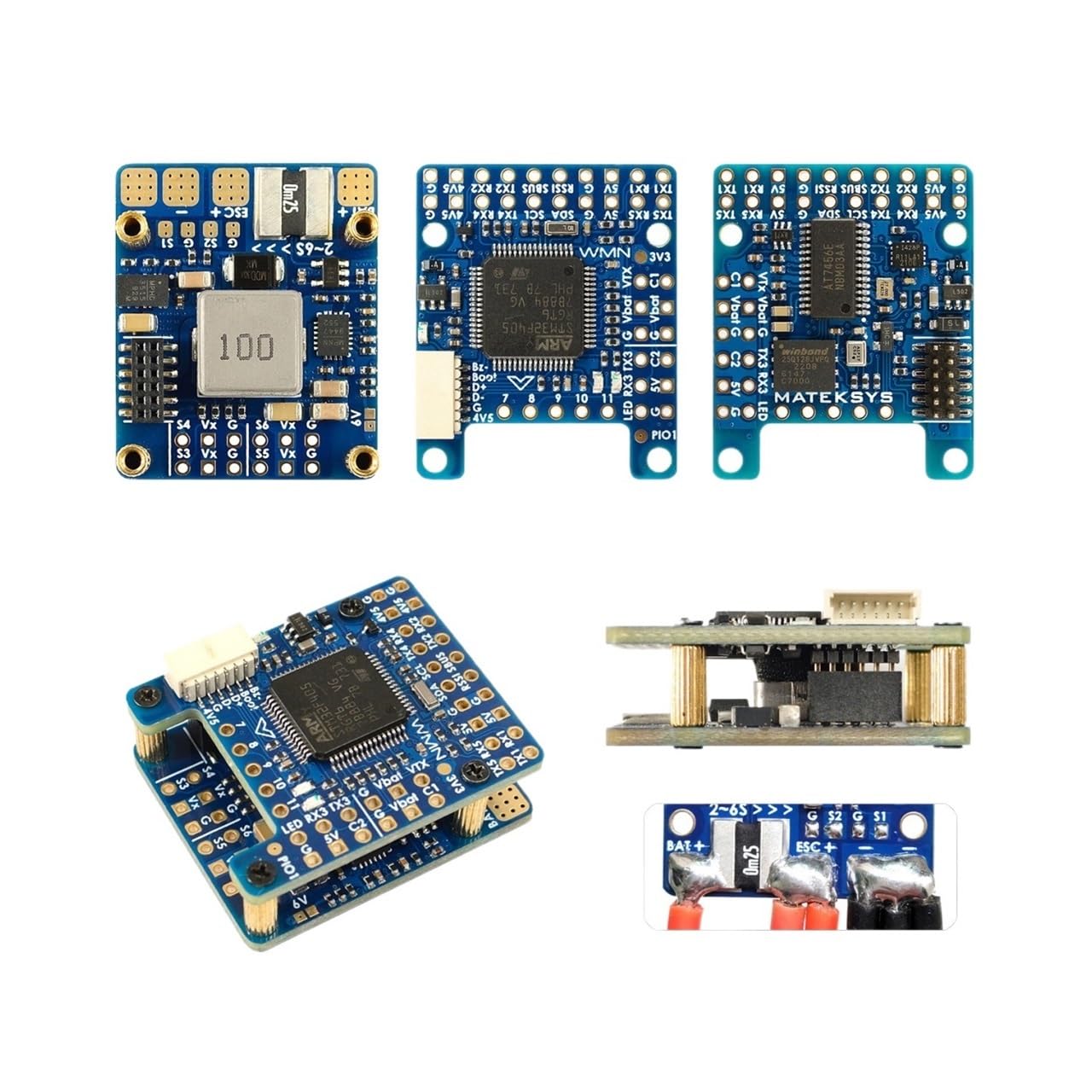 Controlador De Vuelo F405-WMN STM32F405 MCU PDB Integrado for Avión RC | Ajuste for F405-WMN 168MHz STM32F405 2-6S LiPo ICM42688 interruptor de cámara dual INAV(Flight Control v3)
