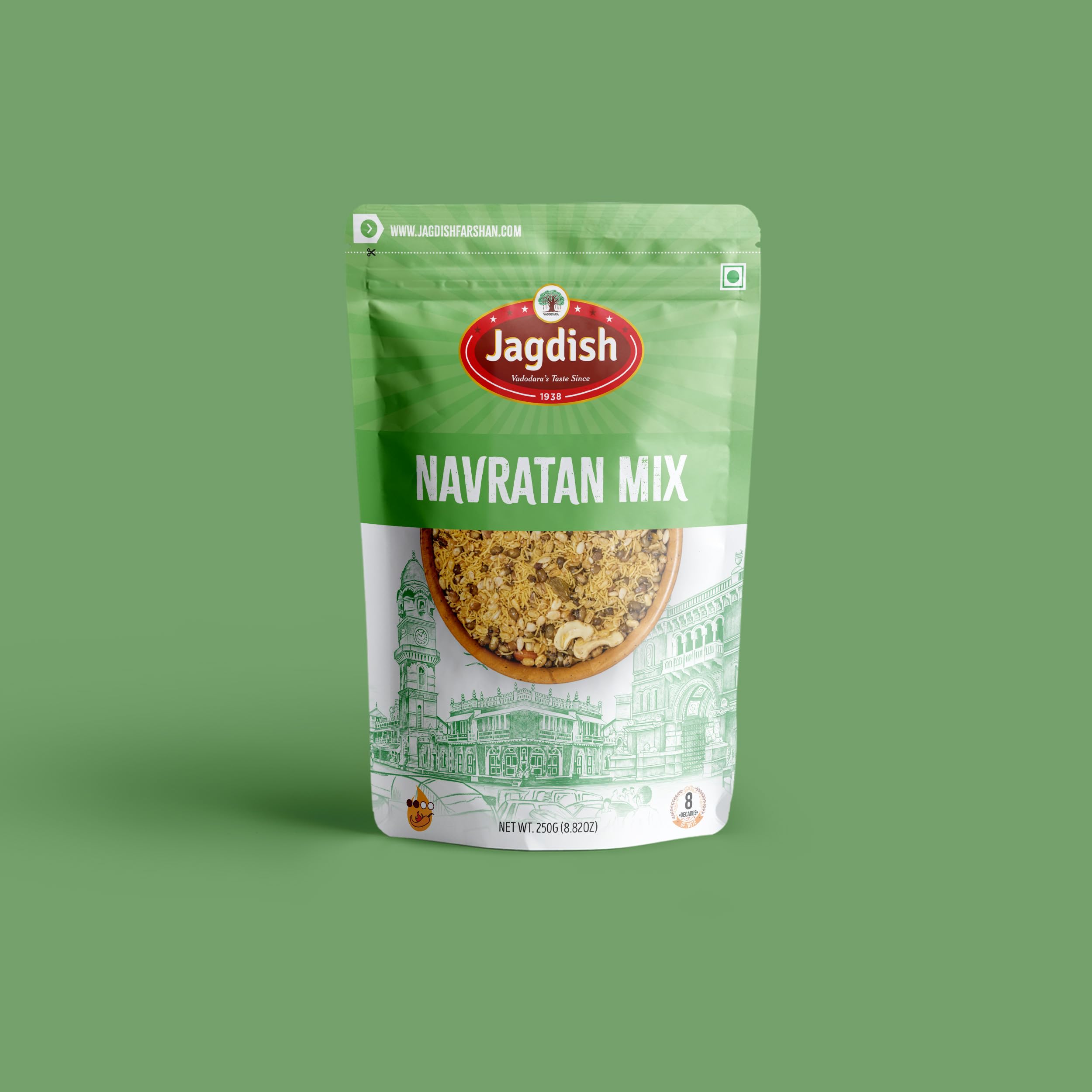 Jagdish Farshan Navratan Mix | Dry Fruit Snack |Ready to Eat | Savoury Tea-Time Snack | Perfect for Travel | 250g Pack