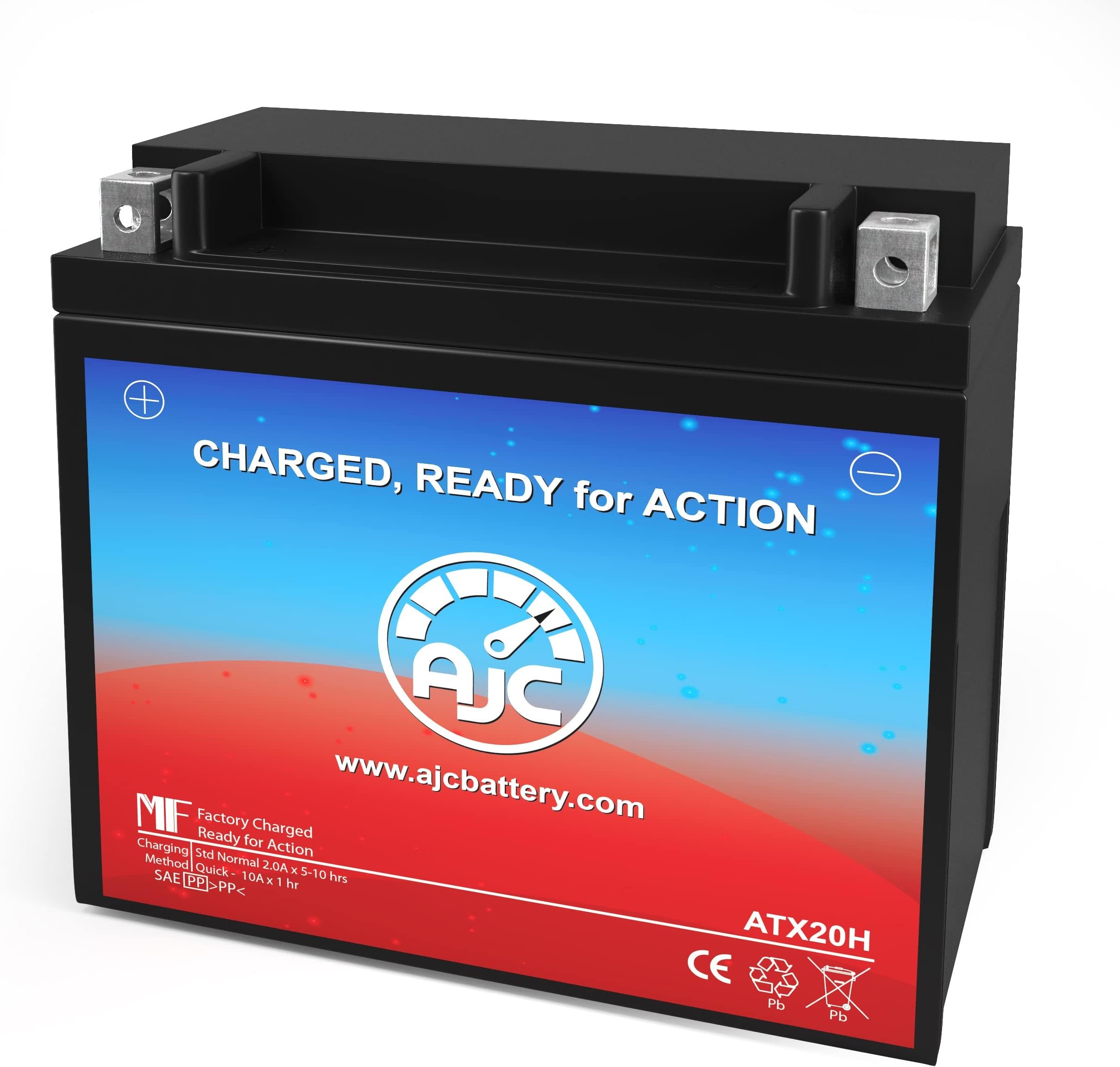 AJCBattery Compatible with Harley-Davidson Low Rider Sport Convertible FXRS-Conv 1340CC Motorcycle Battery (1990-1993)