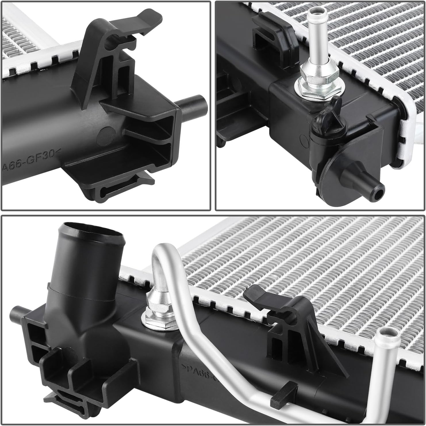 ‎DNA MOTORING OE Style 1-Row Aluminum Cooling Radiator Compatible with 18-21 Accent / 18-20 Rio, OEM-RA-13817