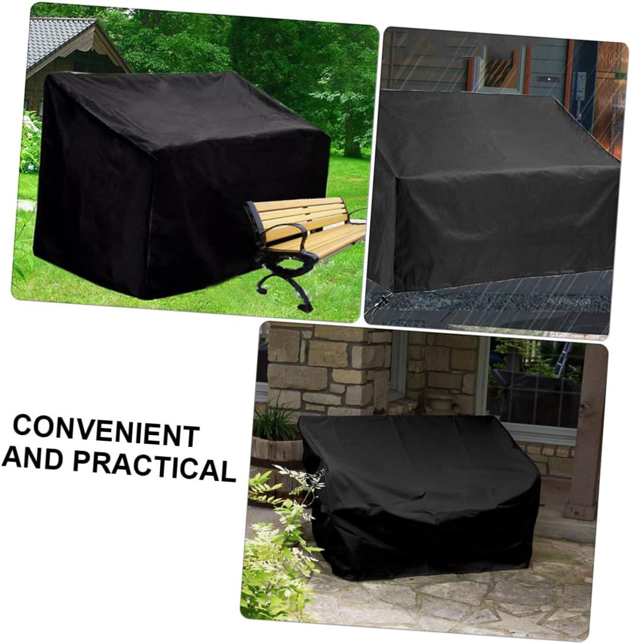 Outdoor Bench Cover Heavy Duty Oxford Cloth Garden Seats Protector Dust Weather Resistant Seater Patio Furniture