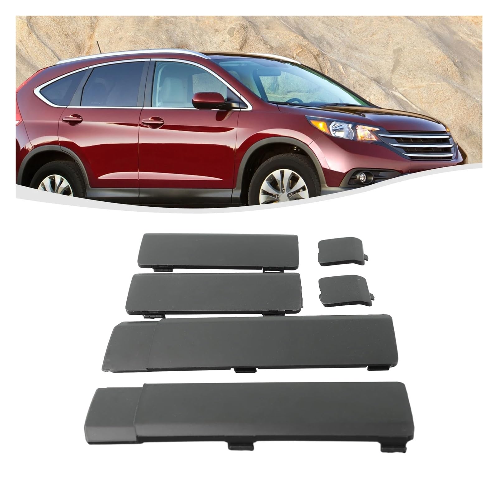 Bagażniki dachowe do CRV do CR-V 2007 2008 2009 2010 2011 plastikowa pokrywa bagażnika dachowego usuwa, 6 sztuk 75232-SWA-003 bagażnik samochodowy