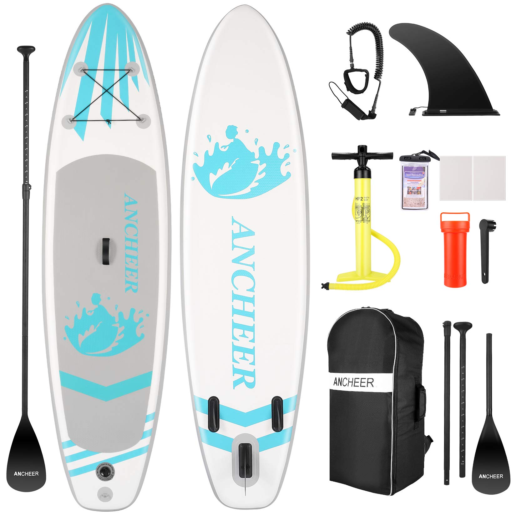 YUEBO Inflatable Stand Up Paddle Board, AllRound SUP Board with