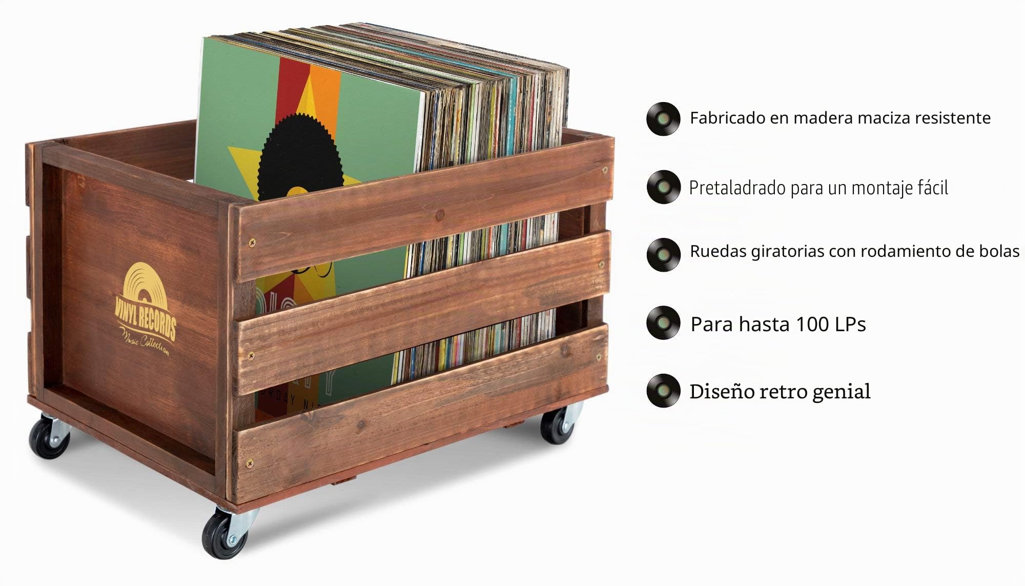 Stagecaptain SPK-100 BN Caja para discos Emil Marrón