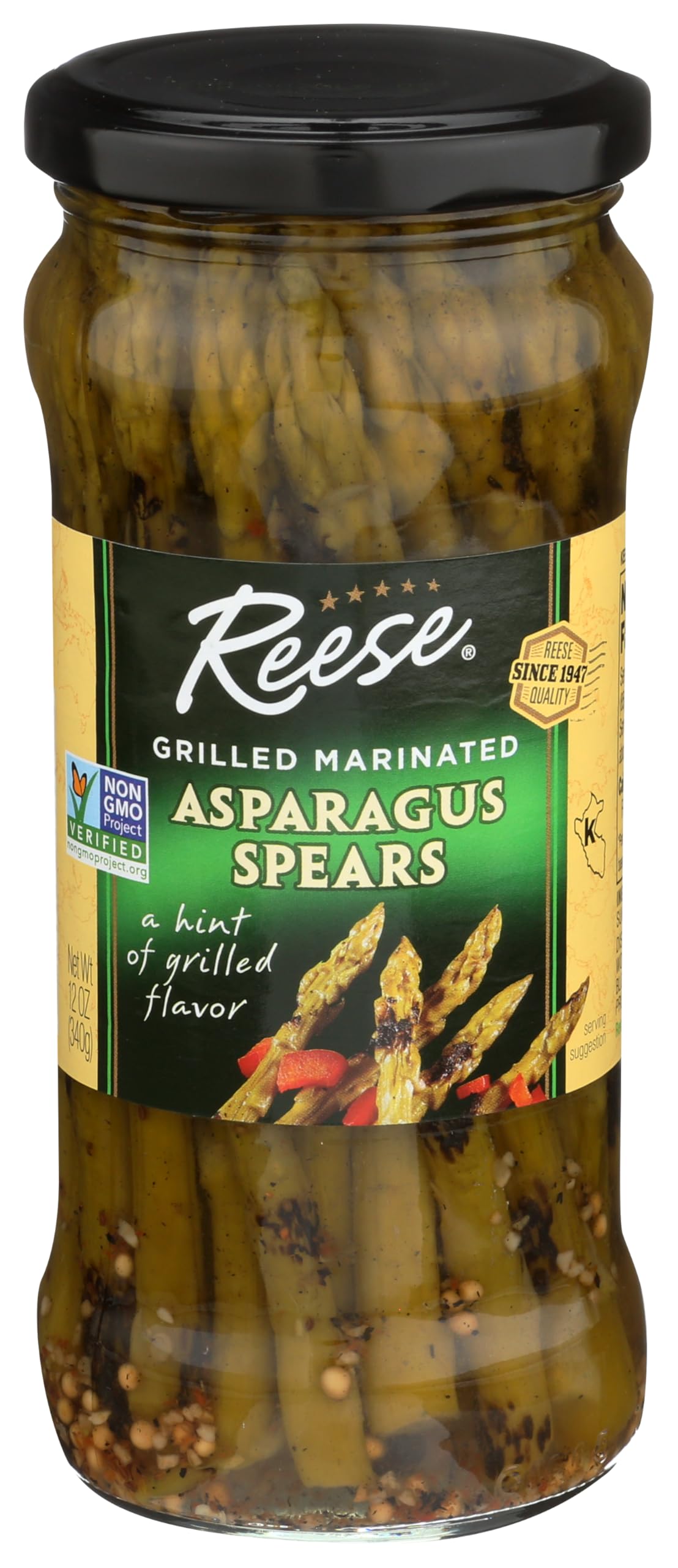 Reese Grilled Marinated Asparagus Spears, 12 Ounces (Pack of 2)