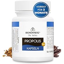 Propolis Capsules - 180mg Pure Propolis Concentrate - PAH Tested - Developed by Beekeeper & Pharmacist Dr. W ll - Made in Germany