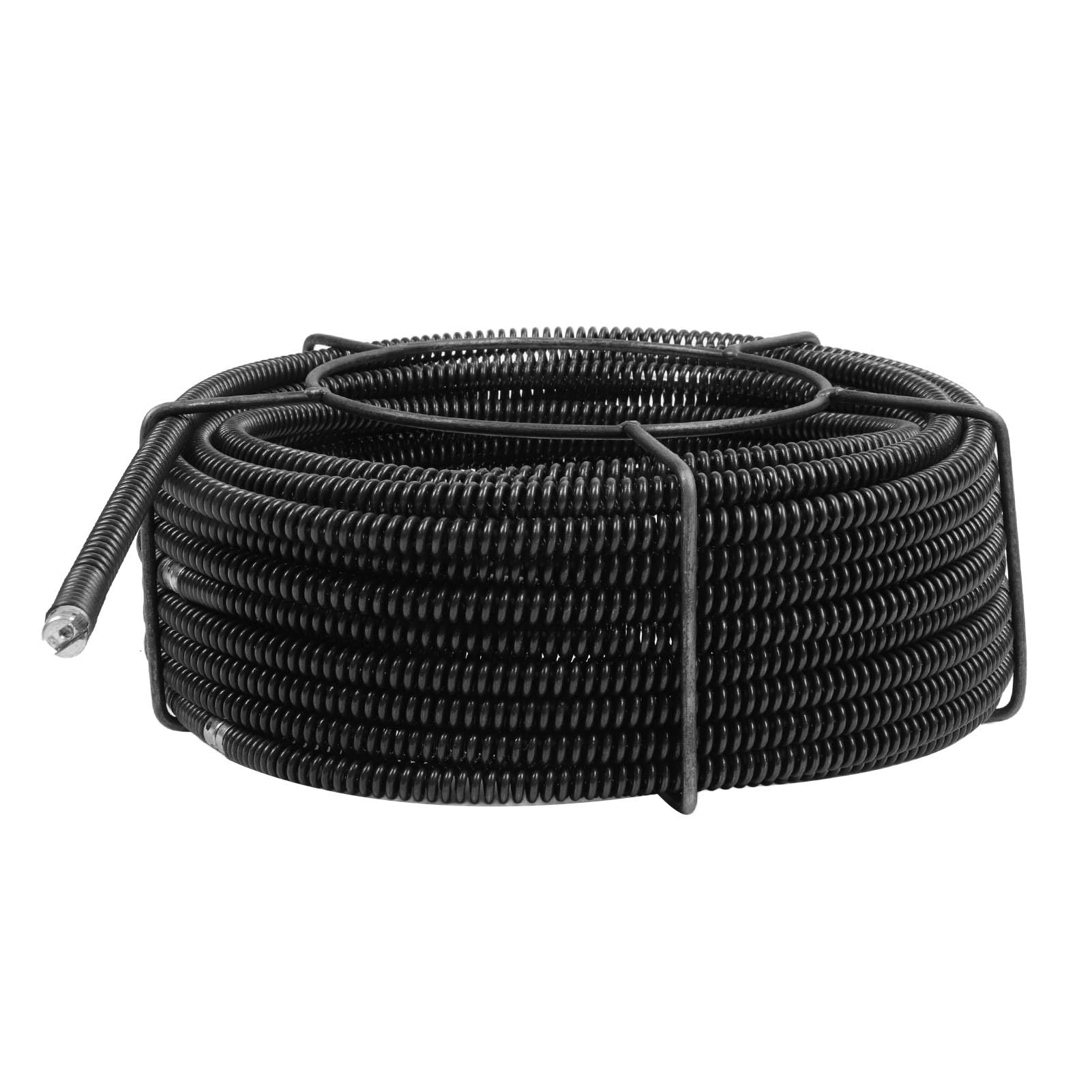 Tissting Cable De Desatascador De Tuberías De 30 Metros 9.5mm - Para Limpieza De Desagües De Fregadero, Ducha Y Alcantarillado Con Accesorios Incluidos
