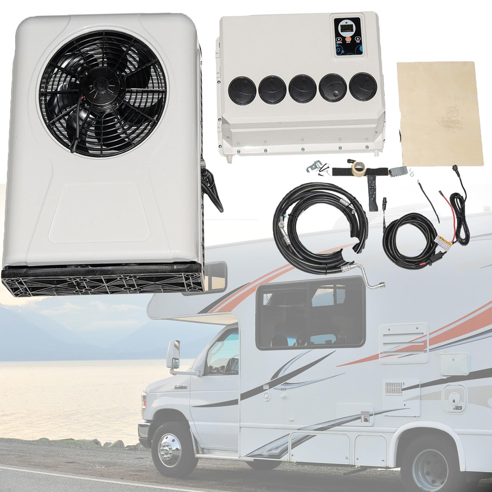 Buy HNCXHX 12v 24v Electric Roof Air Conditioner,Rv Rooftop Air