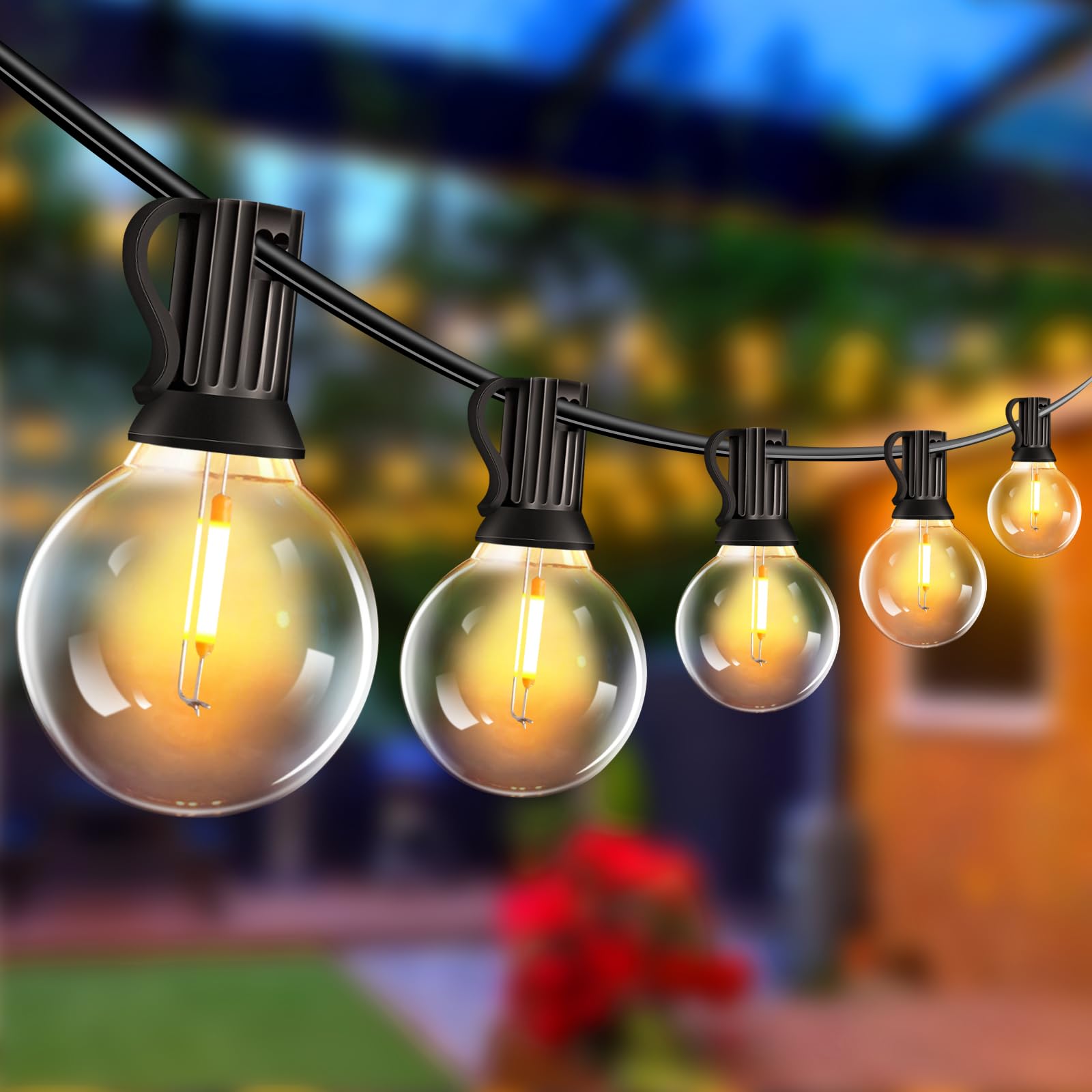 Catena Luminosa Esterno 15M - 25 Luci LED Impermeabili Per Giardino, Balcone E Feste - Foto 12