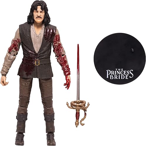 Miniatura 7 de McFarlane Toys The Princess Bride Bloody Inigo Montoya - Figura de acción de 7 pulgadas con accesorios