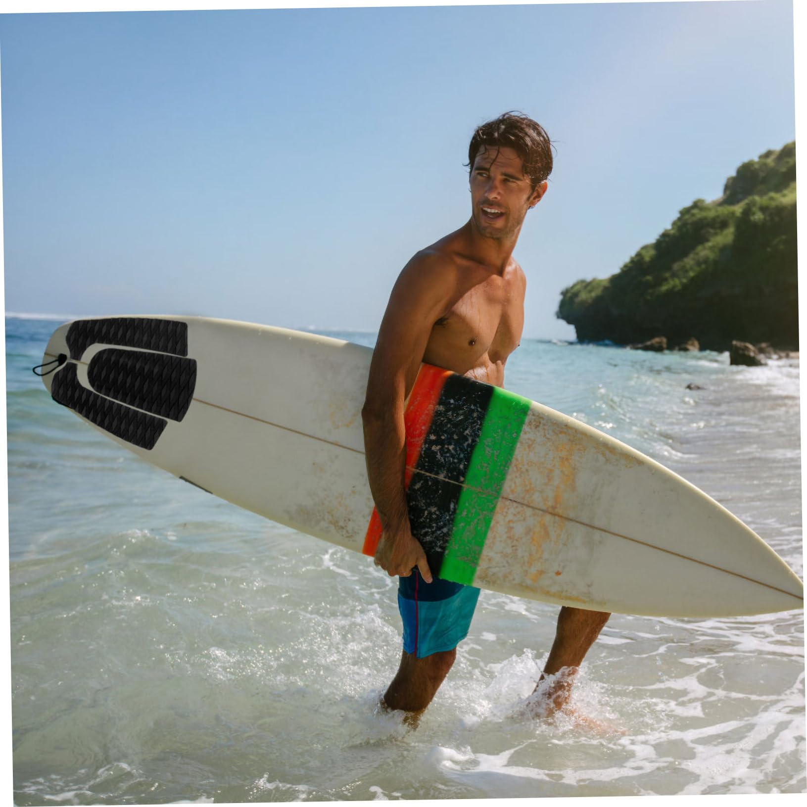 Toddmomy 6stücke Surfboard Traction Pads Anti-rutsch Eva Deck Grips Für Maximale Haftung Und Komfort Für Anfänger Und Profis Installieren