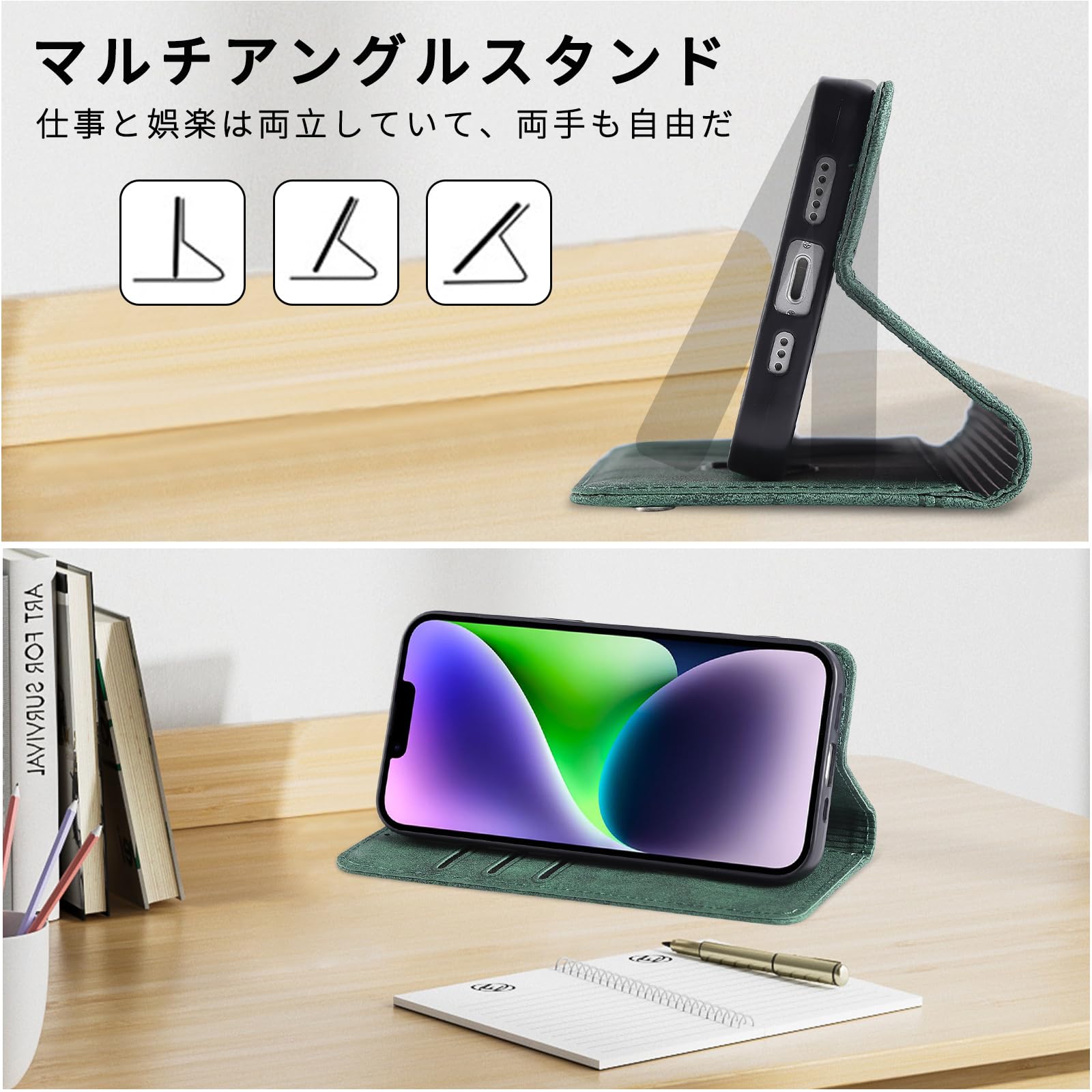 Amazon.co.jp: KW-LINK らくらくスマートフォン F-53E ケース 手帳型 
