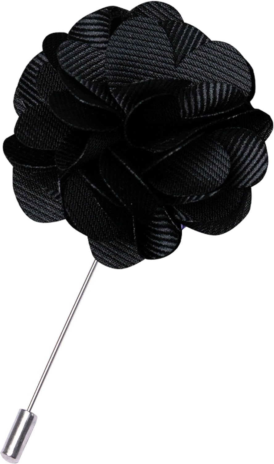 JEMYGINS Mens Striped Tie and Lapel Pin Necktie Pocket Square with Tie Clip Sets for Business Casual 4PCS - Image 4