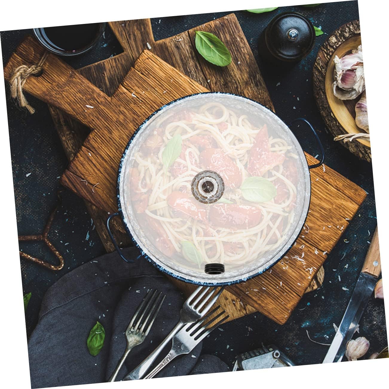 2pcs Transparent Smoky Food Covers Protective Cloche for Cakes and Snacks Heat Cold Resistant for Buffets Weddings and Holiday Meals