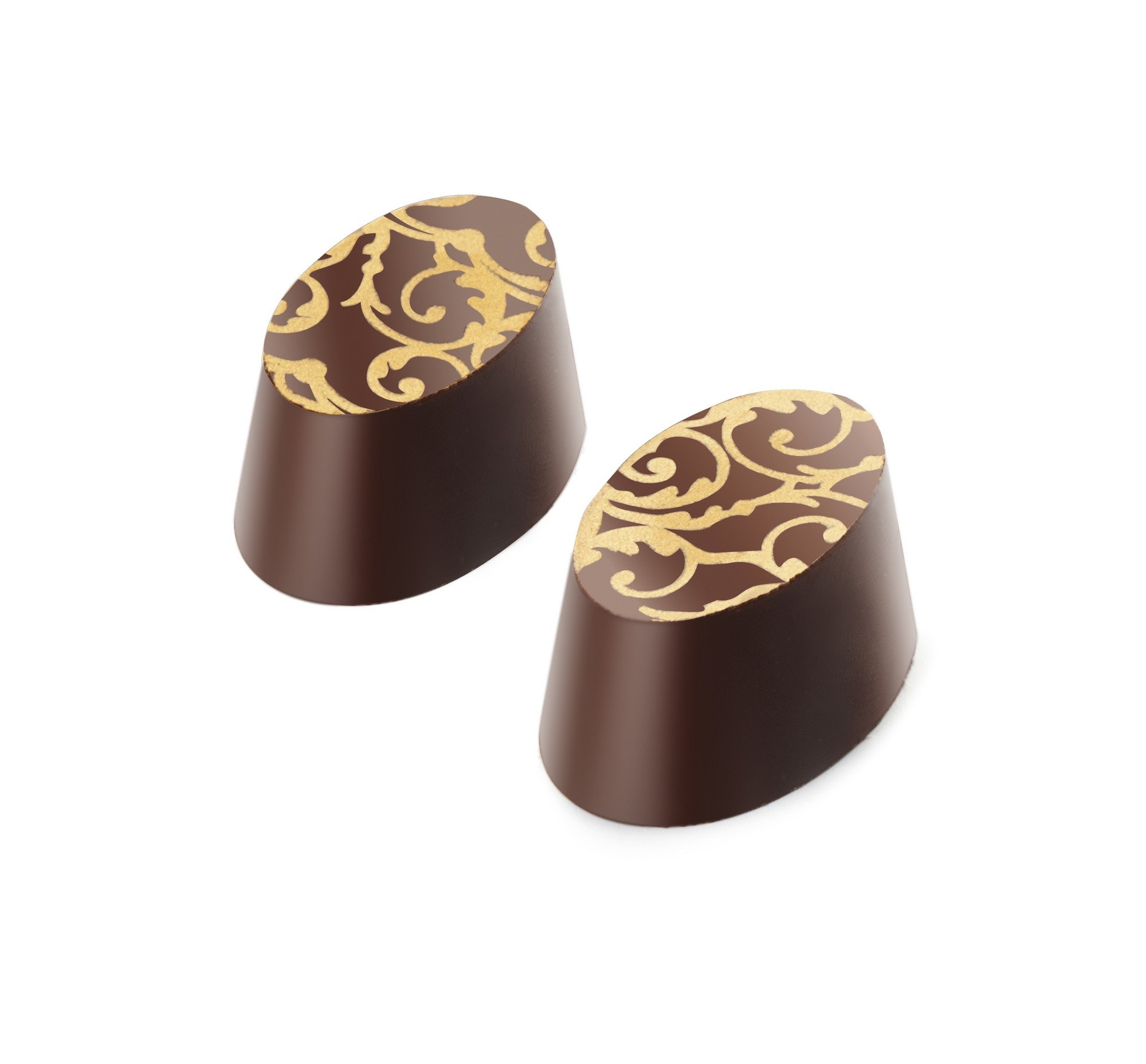 Ibili Magnetic Chocolate Mould Oval 27x14x2,5 cm, Polycarbonate, Silver, 27 x 14 x 2.5 cm