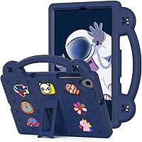 Vista 8 de Funda para niños para Lenovo Tab P11 Pro Gen 2/Lenovo Pad Pro 2022 de 11.2 pulgadas, ligera, flexible a prueba de golpes, con mango plegable