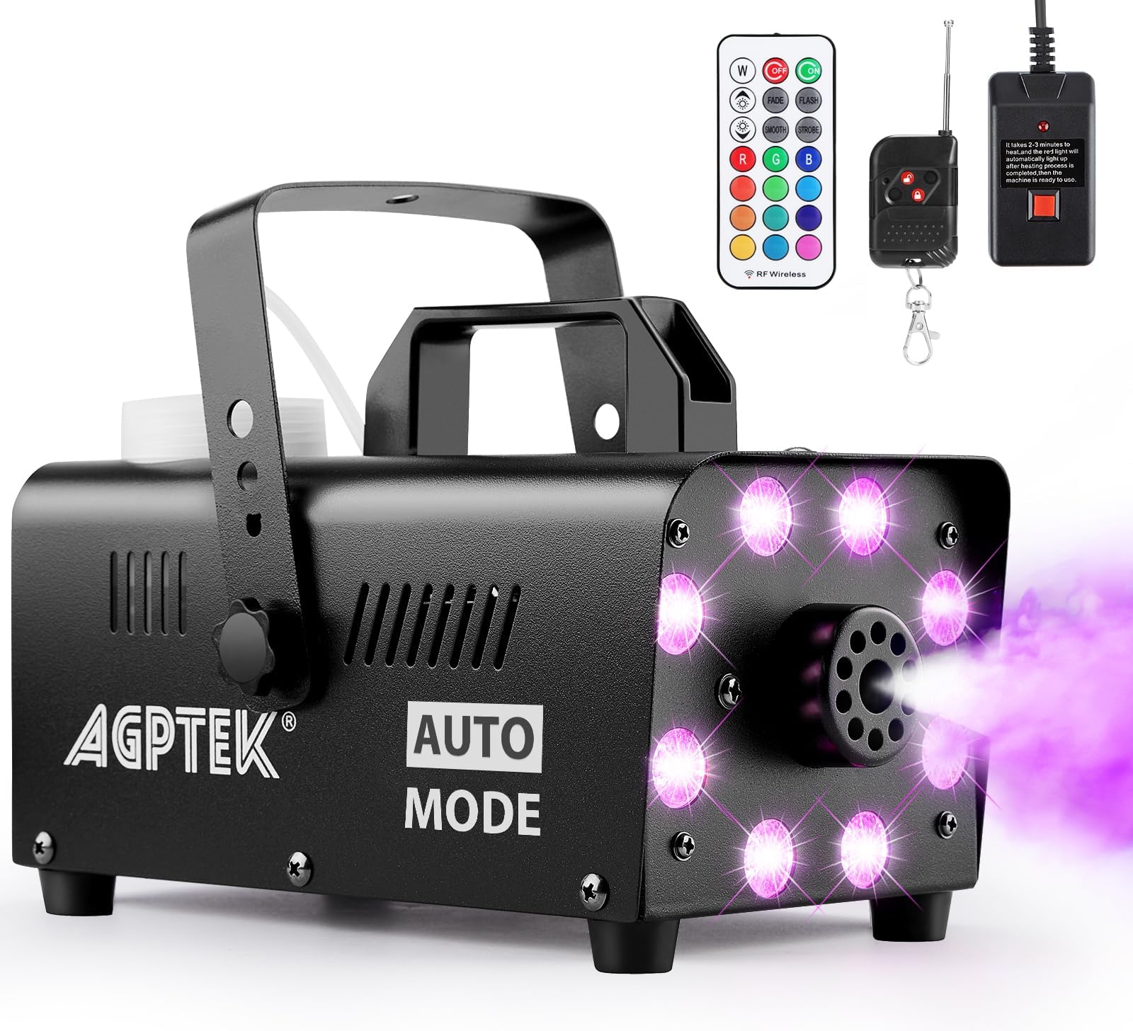 Macchina Del Fumo 1200W Con Luci LED - Serbatoio 1L, Telecomando, Per Feste E Discoteche - Foto 12