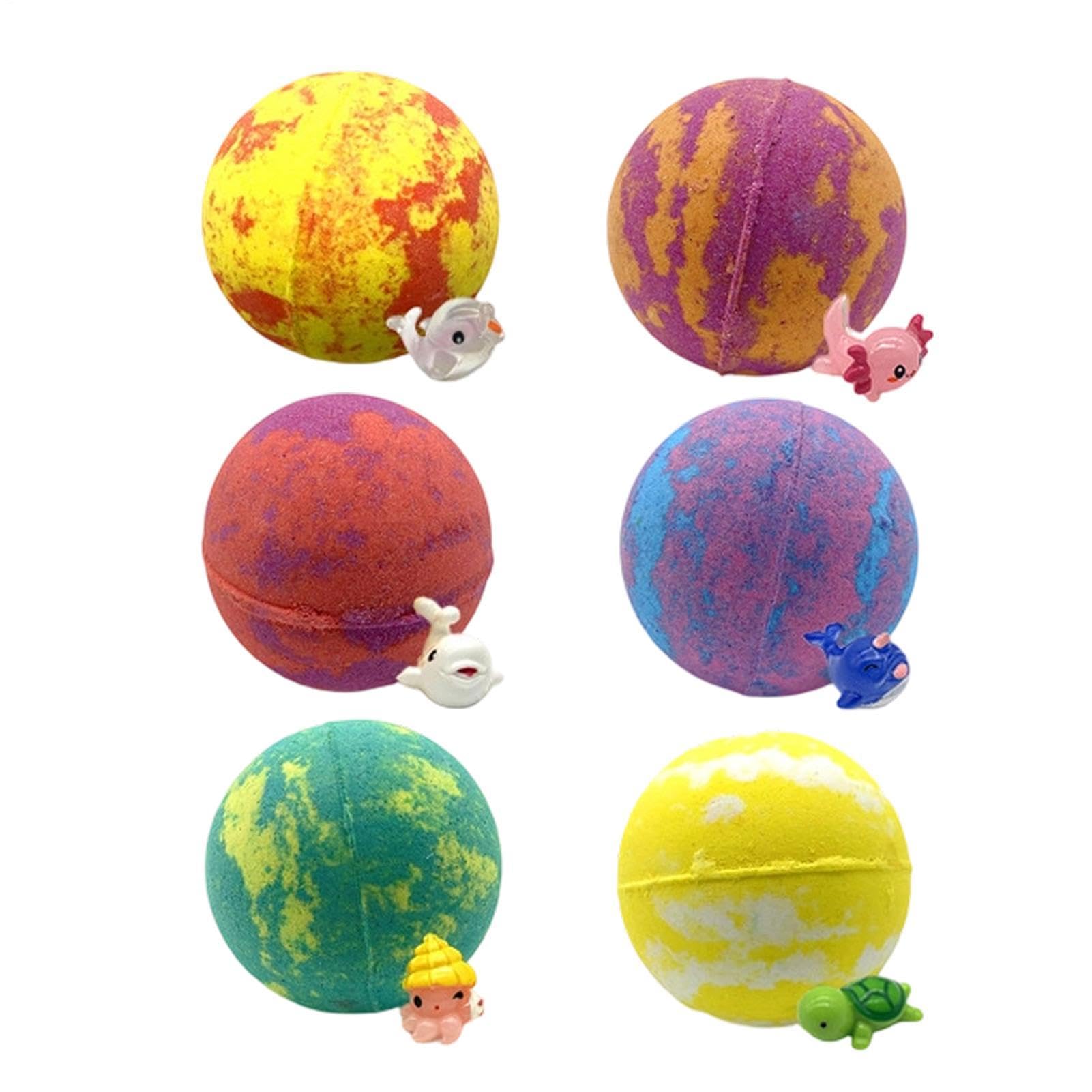 Bombes Bain 6 Pièces Avec Bulles Colorées Et À L'Intérieur
