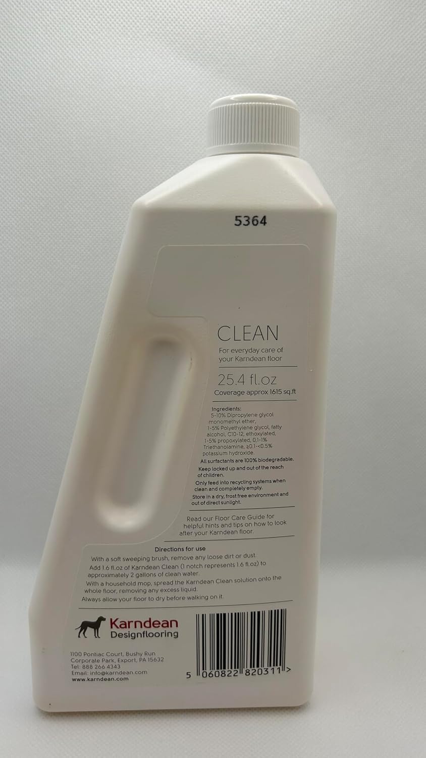 Clean Luxury Vinyl Floor Cleaner – No-Rinse Formula for LVP, LVT & Vinyl Plank Flooring – 750ml - 1L Bottle image 3