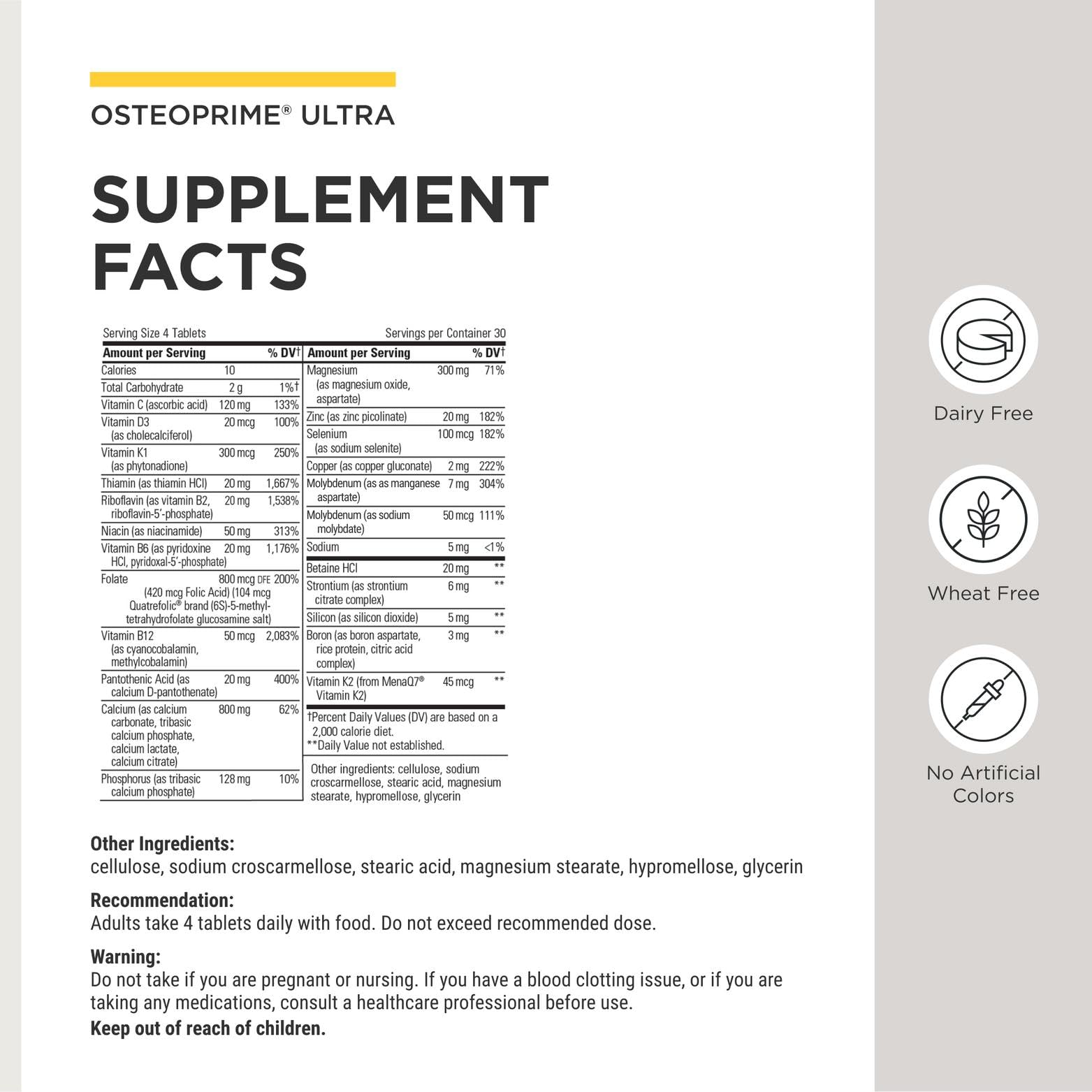Integrative Therapeutics OsteoPrime Ultra, Bone Support Supplement* — Amazon image 3