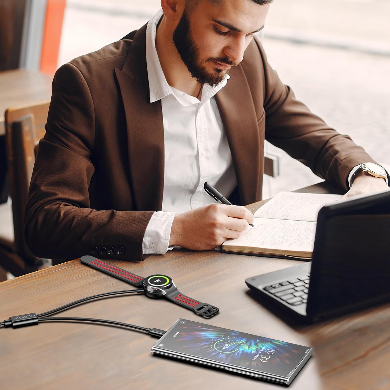 2 in 1 for Samsung Watch Charger,25W USB C Charger Fast Charging Compatible with Galaxy Watch 8/8 Classic/Ultra/7/6-3/Active/FE Galaxy S25 Ultra/S24-S20/A14/A54/Z Fold 6/5/Z Flip 6/5(4.1FT) - Image 6