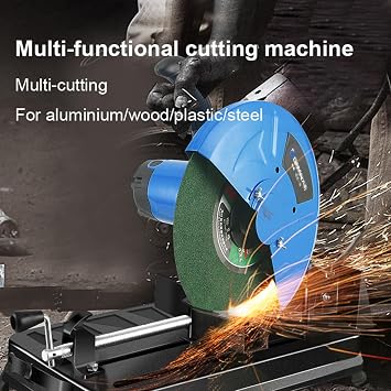 Home Small Cutting Machine,Steel Cutting MachineMultipurpose Wood Benchtop Cutting Machine,Multipurpose 14-Inch Chop Saw Cuts Metal Plastic Wood and More