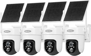 Vicohome 4CQ4G 2K AI Solar Security Cameras, Wireless Outdoor, 360°Pan-Tilt