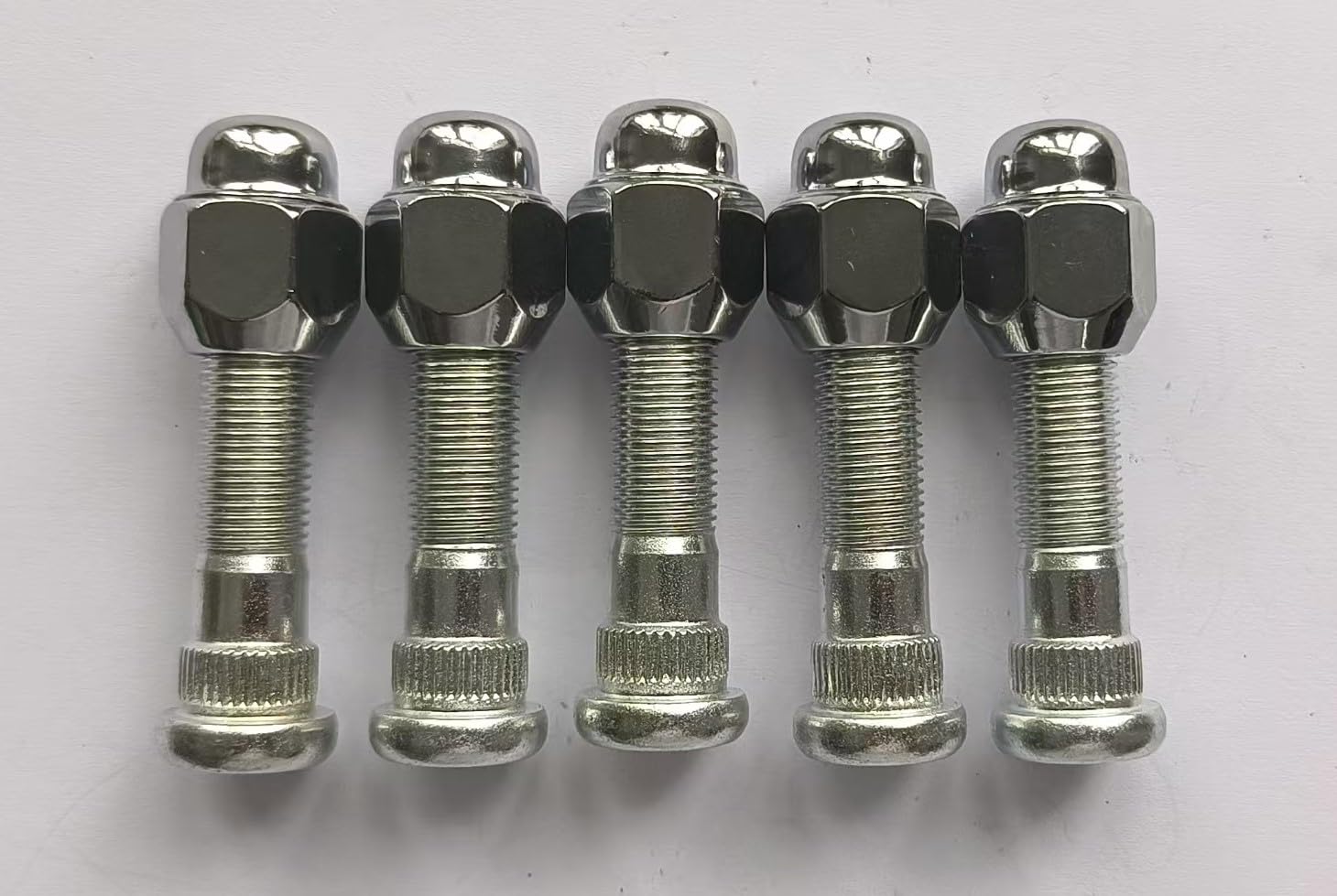 5PCS M12-1.5 Wheel Stud Bolts 610-568 & Lug Nuts Compatible with Select Hyundai Tucson Santa Fe Accent Elentra Sonata Veloster Kia Rio Forte NIRO Soul Optima Models