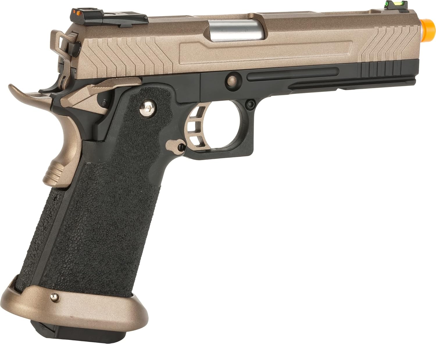 Evike Airsoft - AW Custom Hi-Capa Competition Grade Gas Blowback Airsoft Pistol (Color: Flat Dark Earth Part)