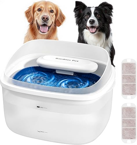 Fuente de Agua para Perros Gardner Pet para Perros Grandes, Dispensador Automático de Tazón de Agua para Perros de Gran Capacidad de 8L/2.1Gal con