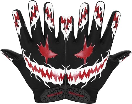 AIGEVTURE Youth Football Gloves Kids Receiver Gloves Sticky Football Gloves for Boys Girls