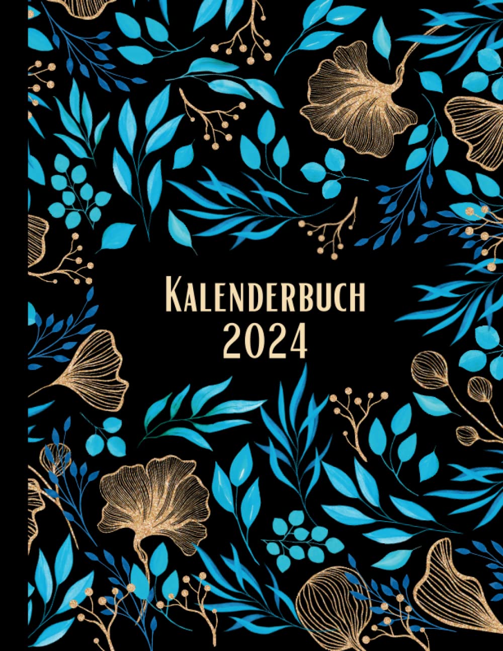 Kalenderbuch 2024: Kalender 2024 buchkalender 1 tag 1 seite groß (Dutch Edition)
